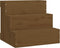 vidaXL - Huisdierentrap - 40x37,5x35 - cm - massief - grenenhout - honingbruin