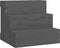 vidaXL - Huisdierentrap - 40x37,5x35 - cm - massief - grenenhout - grijs