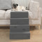 vidaXL - Huisdierentrap - 40x49x47 - cm - massief - grenenhout - grijs