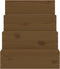 vidaXL - Huisdierentrap - 40x49x47 - cm - massief - grenenhout - honingbruin