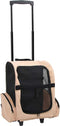 vidaXL - Huisdierentrolley - inklapbaar - beige