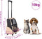 vidaXL - Huisdierentrolley - inklapbaar - beige