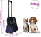 vidaXL - Huisdierentrolley - inklapbaar - blauw