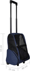 vidaXL - Huisdierentrolley - inklapbaar - blauw