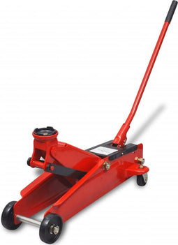 vidaXL - Hydraulische - vloerkrik - laag - profiel - 3 - ton - rood