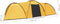 vidaXL - Iglotent - 8-persoons - 650x240x190 - cm - geel