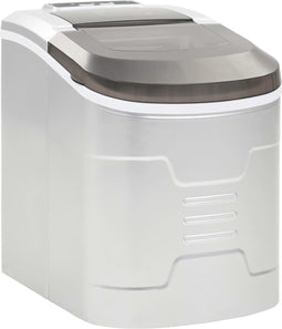 vidaXL IJsblokjesmachine 2.4 L 15 kg/24 u zilver