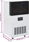 vidaXL IJsblokjesmachine 420 W 45 kg/24 u zwart