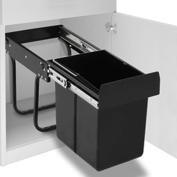 vidaXL - Inbouwprullenbak - uittrekbaar - soft-close - 20 - L