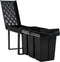 vidaXL - Inbouwprullenbak - uittrekbaar - soft-close - 36 - L
