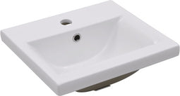 vidaXL - Inbouwwastafel - 42x39x18 - cm - keramiek - wit