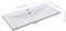 vidaXL - Inbouwwastafel - 91x39,5x18,5 - cm - keramiek - wit