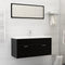 vidaXL - Inbouwwastafel - met - kraan - 101x39x18 - cm - keramiek - wit