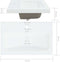 vidaXL - Inbouwwastafel - met - kraan - 61x39x18 - cm - keramiek - wit