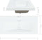 vidaXL - Inbouwwastafel - met - kraan - 81x39x18 - cm - keramiek - wit