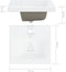 vidaXL - Inbouwwastafel - met - kraan - 81x39x18 - cm - keramiek - wit