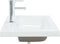vidaXL - Inbouwwastafel - met - kraan - 81x39x18 - cm - keramiek - wit