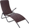 vidaXL - Inklapbaar - ligbed - poly - rattan - bruin