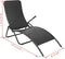 vidaXL - Inklapbaar - ligbed - poly - rattan - zwart