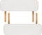vidaXL - Inklapbare - massagetafel - 2 - zones - met - houten - frame - (creme)