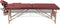 vidaXL - Inklapbare - massagetafel - 2 - zones - met - houten - frame - (Rood)