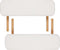 vidaXL - Inklapbare - massagetafel - 2 - zones - met - houten - frame - (creme)