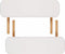 vidaXL - Inklapbare - massagetafel - 2 - zones - met - houten - frame - (creme)