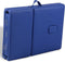 vidaXL - Inklapbare - massagetafel - 4 - zones - met - houten - frame - (blauw)