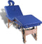 vidaXL - Inklapbare - massagetafel - 4 - zones - met - houten - frame - (blauw)