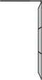 vidaXL - Inloopdouchewand - 100x195 - cm - donker - ESG-glas - zwart