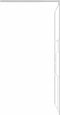 vidaXL - Inloopdouchewand - 100x195 - cm - ESG-glas - wit