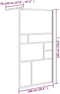 vidaXL - Inloopdouchewand - 100x195 - cm - ESG-glas - wit