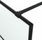 vidaXL - Inloopdouchewand - 100x195 - cm - mat - ESG-glas - zwart