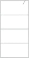 vidaXL - Inloopdouchewand - 100x195 - cm - transparant - ESG-glas - zilverkleurig