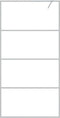 vidaXL - Inloopdouchewand - 100x195 - cm - transparant - ESG-glas - zilverkleurig