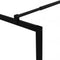 vidaXL - Inloopdouchewand - 115x195 - cm - gehard - glas - zwart
