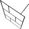 vidaXL - Inloopdouchewand - 115x195 - cm - gehard - glas - zwart