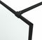vidaXL - Inloopdouchewand - 115x195 - cm - mat - ESG-glas - zwart