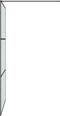 vidaXL - Inloopdouchewand - 115x195 - cm - mat - ESG-glas - zwart