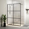 vidaXL - Inloopdouchewand - 115x195 - cm - transparant - ESG-glas - wit
