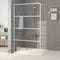 vidaXL - Inloopdouchewand - 115x195 - cm - transparant - ESG-glas - wit