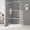 vidaXL - Inloopdouchewand - 115x195 - cm - transparant - ESG-glas - wit