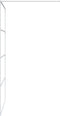 vidaXL - Inloopdouchewand - 115x195 - cm - transparant - ESG-glas - wit
