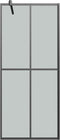 vidaXL - Inloopdouchewand - 140x195 - cm - transparant - gehard - glas