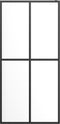 vidaXL - Inloopdouchewand - 140x195 - cm - transparant - gehard - glas