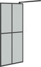 vidaXL - Inloopdouchewand - 140x195 - cm - transparant - gehard - glas