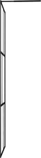 vidaXL - Inloopdouchewand - 80x195 - cm - gehard - glas - zwart