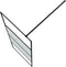 vidaXL - Inloopdouchewand - 80x195 - cm - halfmat - ESG-glas - zwart