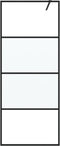 vidaXL - Inloopdouchewand - 80x195 - cm - halfmat - ESG-glas - zwart