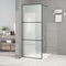 vidaXL - Inloopdouchewand - 80x195 - cm - mat - ESG-glas - zwart